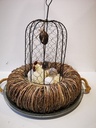 Haan grootste keramiek  20 x 14,5 x 17,5 cm 
