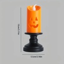 Halloween Oranje Flikkerende Led kaars Lights LED Candle Met filmpje