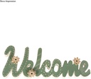 Hanger Welcome Papiermache 20x8x1cm 