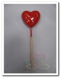 Hart rood 4 cm , zak ca. 12 stuks 
