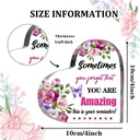 Hart van Epoxy met Bloemen Sometimes you forget that you are amazing 10*1 cm Persoonlijk aandenken