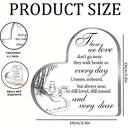 Hart van Epoxy Those we Love 10*1 cm Persoonlijk aandenken
