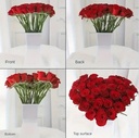 Hartframe, grootste maat voor boeketten 33*31 cm voor boeket of geschenk voor 52 bloemen