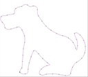 Hond steekschuimvorm oase voor verse bloemen 