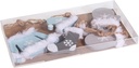 Houten hanger wintermode, 4,5cm , gesorteerd, PVC-box 3st DHZ DIY