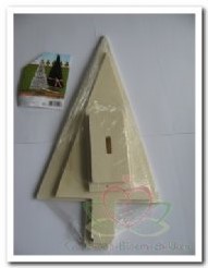 Houten kerstboom 2 stuks 