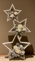 Houten Stervormen  35 + 24,5cm ø Breedte rand 4 cm Set van 2st Voor Decoratie en Creatieve Projecten