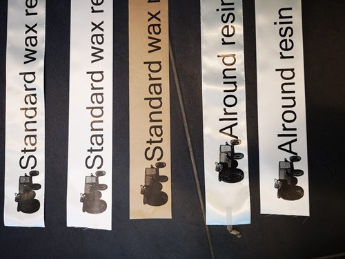 Inkt voor Lintprinters Transferfilm Zwart GWR745 Standard wax-resin 80mm/300m grote kern voor  en stickers