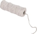 Jute dik 6 dr 6 mm GROTE KLOS ca. 120 m rol WIT macrame koord