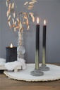 Kaarsen Dinerkaars Dinner candle black w.goud spray  Ø2.1 h. 25cm / Set van 2 ook leuk in fles