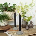 Kaarsen Pencil candle Zwart h.20 Ø2,2 cm / 4 stuks ook leuk in fles