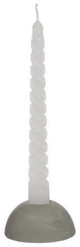 Kaarsen Wit h.19 Ø2,2 cm set 4 twist twisted candle gedraaide kaarsen 22mm diameter