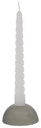 Kaarsen Wit h.19 Ø2,2 cm set 4 twist twisted candle gedraaide kaarsen 22mm diameter