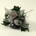 KerstbijstekerZilver Appel, cadeautje en besjes / stuk 