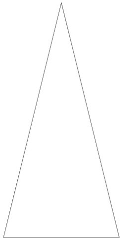 Kerstboom piepschuim / styropor 50*25cm Isomo