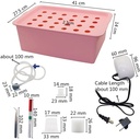 Hydrocultuur Kit Propagator 24 gaten Grijs met pomp 220V
