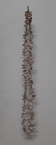 Schelpengordijn Schelpenhanger Guirlande schelpen kopparai. 1,2 mtr. Naturel geboorde schelpjes