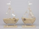 Zeilboot Zeilschip HOUT Staand 16x30. 5cm SET2 verschillende 