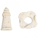 Vuurtoren en Reddingsboei Polyresin Maritiem