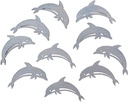 Strooihoutjes Dolfijn Zakje 10 stuks Maritiem 4,5x2,5 cm