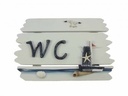 WC Bordje Serie Seaside Maritiem 23x14 cm
