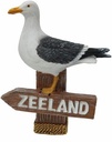 Meeuw Maritiem op Paalhoofd Zeeland 13 cm