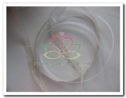 Lint Organza met geweven randje 72 Donker Champagne 7 mm per meter
