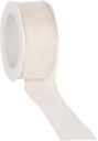 Lint Organza met draad Ivory Champagne 38 mm rol 20 m