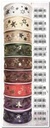 Lint met Sterren met draad 523 Paars Zilver Lilac 40 mm rol 10 meter