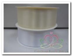 Dubbelsatijn lint Champagne 40 mm rol 25 meter