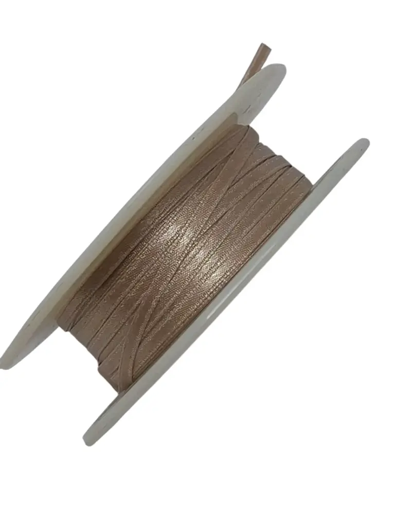 Dubbelsatijn lint 702 Zand 3 mm rol 50 meter