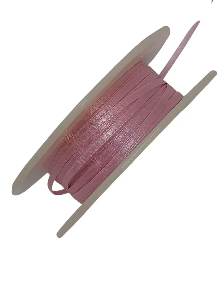 Dubbelsatijn lint 302 Pastelroze 3 mm rol 50 meter