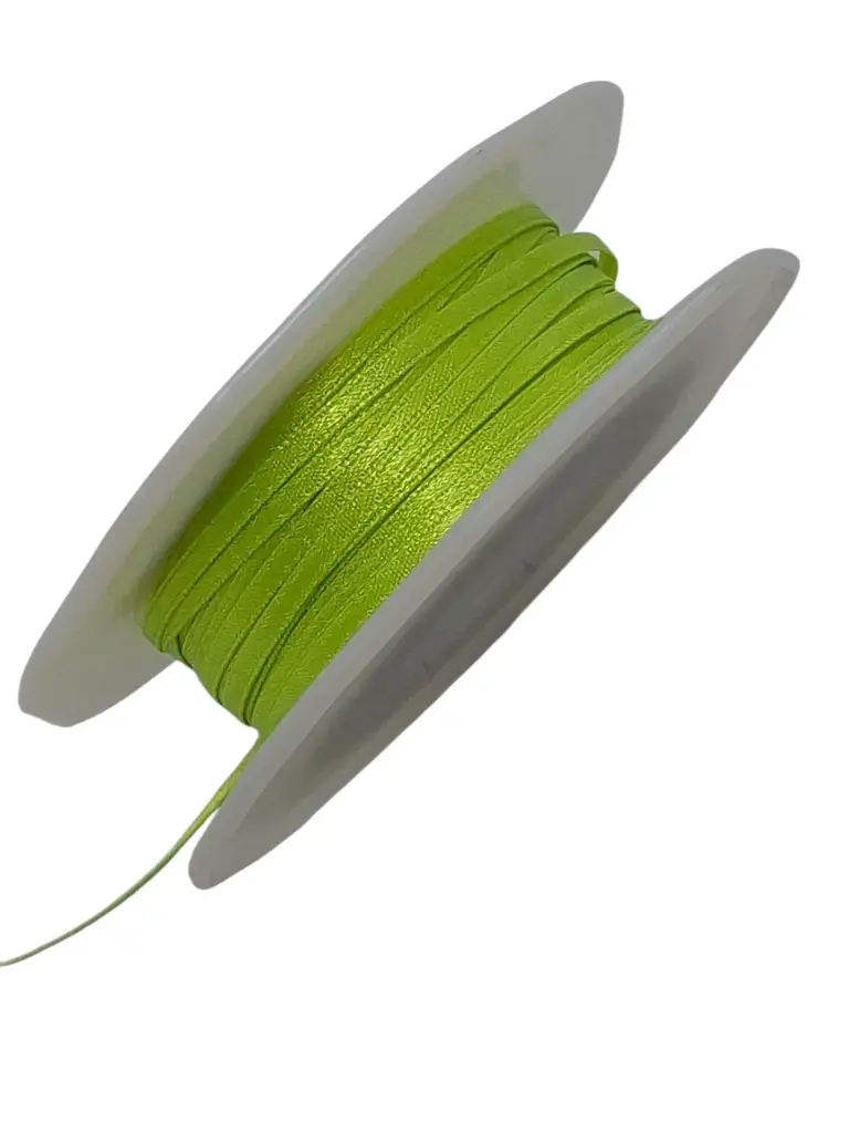 Dubbelsatijn lint 603 Lichtgroen Lime 3 mm rol 50 meter