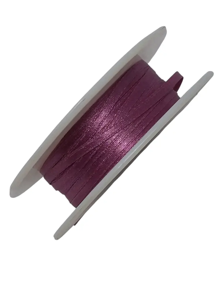 Dubbelsatijn lint 409 Aubergine 3 mm rol 50 meter