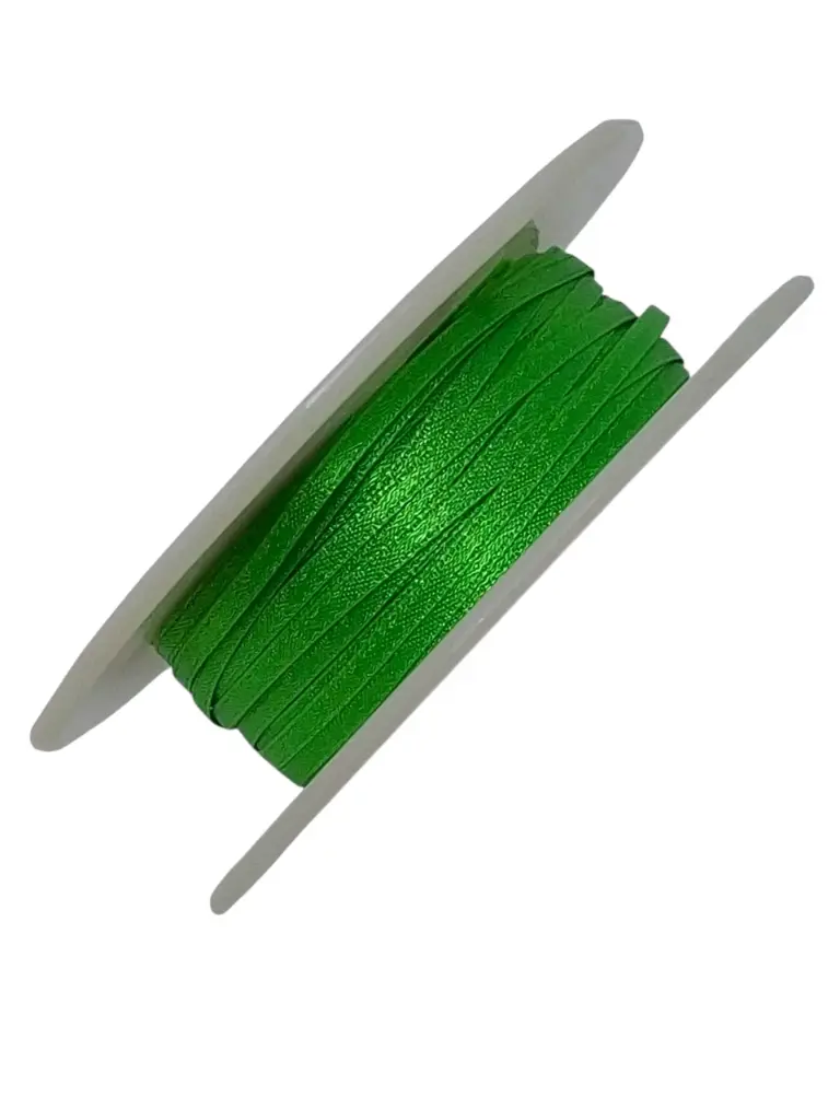 Dubbelsatijn lint 604 Intens groen 3 mm rol 50 meter