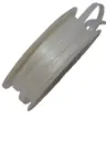 Satijnlint Dubbelsatijn Antennelint 801 Wit 6 mm rol 50 meter