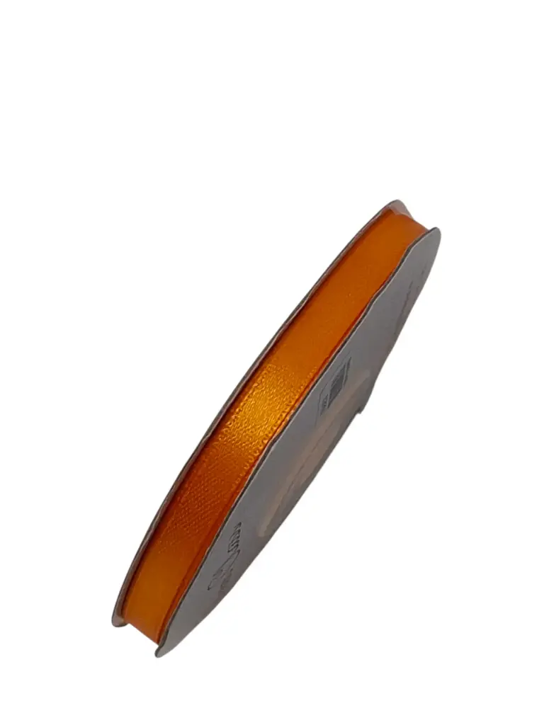 Antennelint Dubbelsatijn Oranje 6 mm rol 25 meter