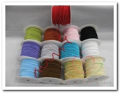 Koord met draad 2 mm Fancy Cording Wired 810 Zwart rol 25 meter