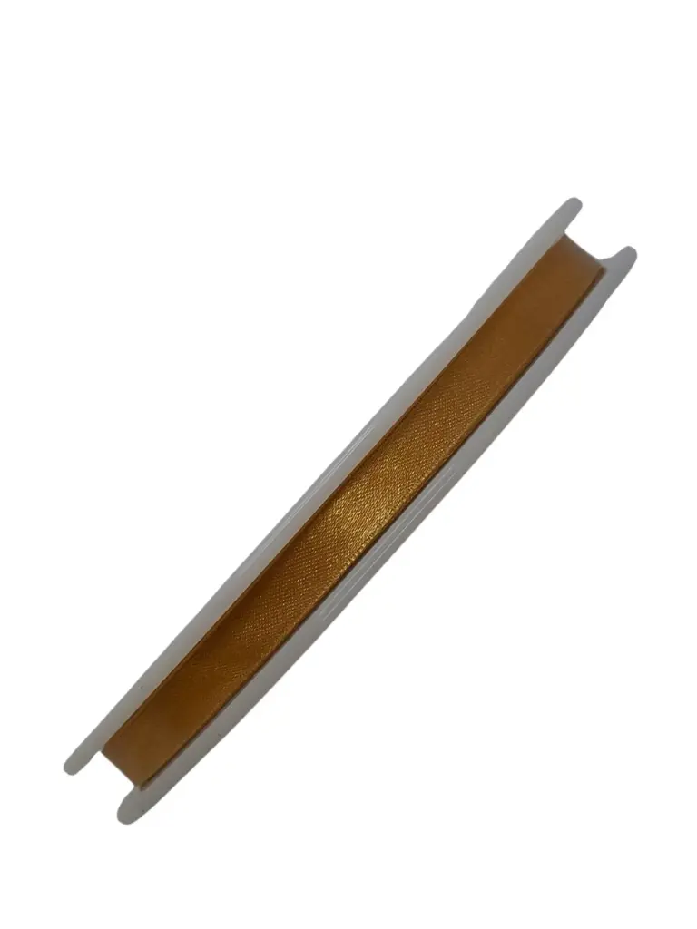 Dubbelsatijn lint 703 Goud 10 mm / rol 50 meter