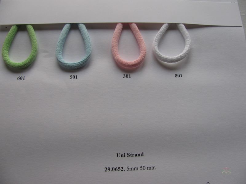 Koord Uni Strand 301 Baby Rose rol 50 meter