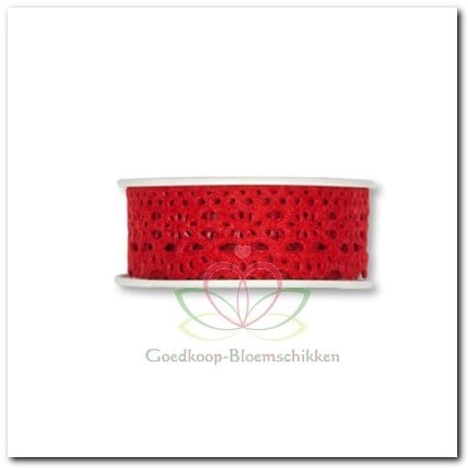 Viltband Kant Fuchsia Rood