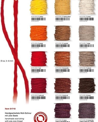 Wolkoord Wolslinger 782 Caramel 10 meter per rol