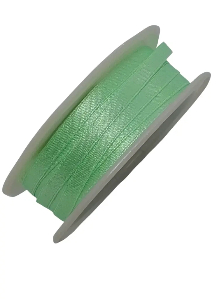 Satijnlint Dubbelsatijn Antennelint 601 Mintgroen 6 mm rol 50 meter