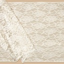 Kant lint Creme breed Tafelloper 35 cm x 275 cm