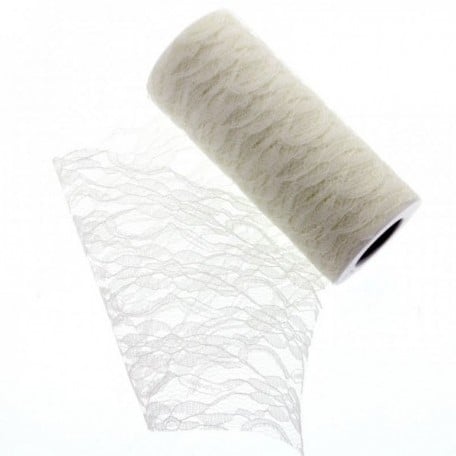 Kant lint Creme 15 cm rol 10 meter