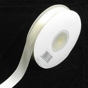 Dubbelsatijn lint Ivory 25 mm rol 25 meter