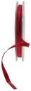 Dubbelsatijn lint Dieprood 6 mm rol 20 meter