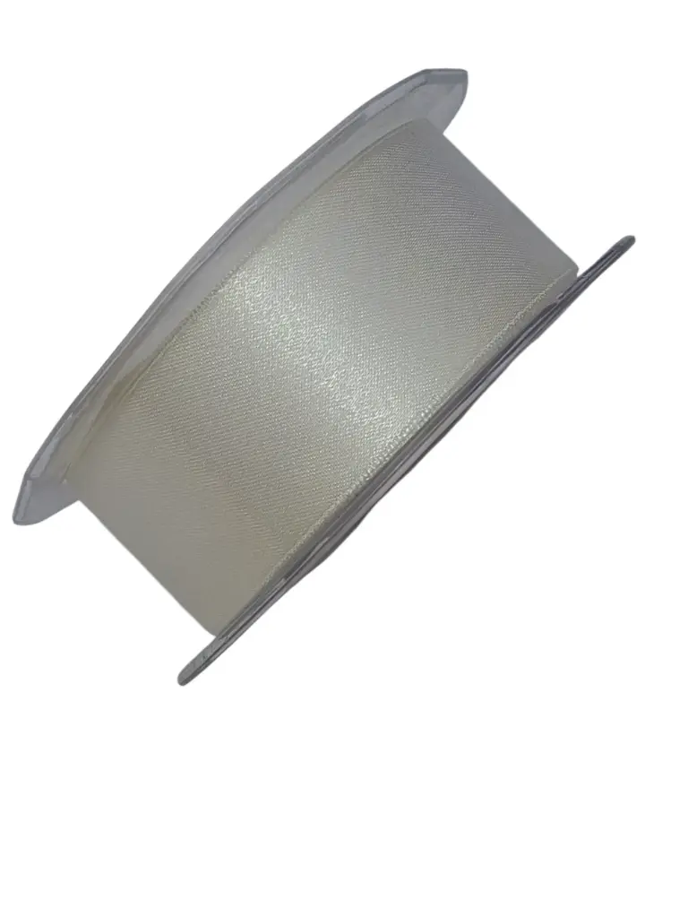 Dubbelsatijn lint Champagne 38 mm rol 25 meter
