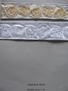 Lint Single Roses Wired 801 Wit 40 mm rol 5 meter 