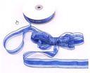 Lint Organza Best Wishes Blauw 25 mm rol 5 meter